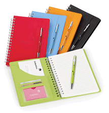 Double Spiral-Bound Colored Journals